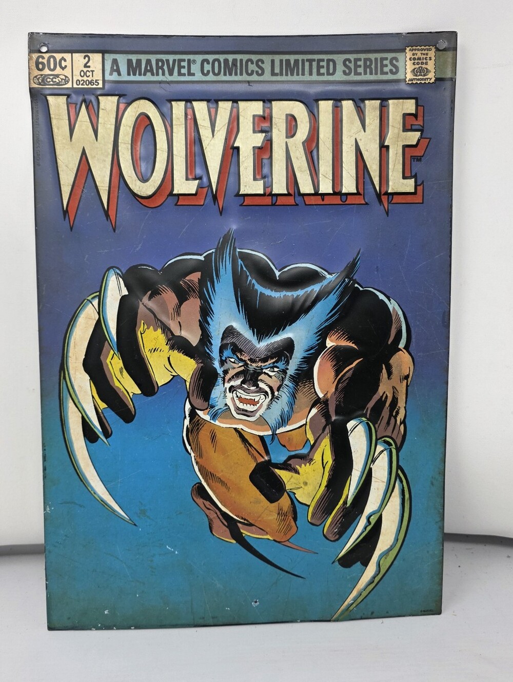 Wolverine Marvel Comic Retro Metal Tin Sign 9" x 13”